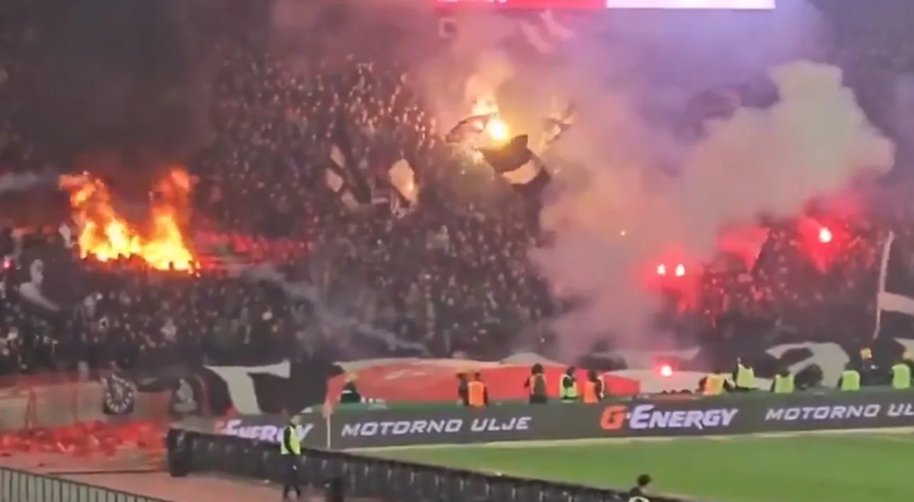 Пожар ги запали трибините на 178-то вечно дерби — Звезда победи 3:0