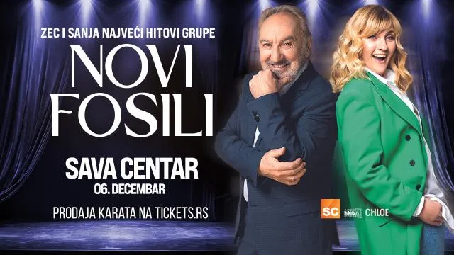 Novi Fosili во Сава Центар на 6 декември - хрватската поп легенда од Евровизија 1970
