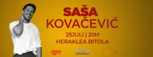 Саша Ковачевиќ во Охрид на 27 јули - српската поп-ѕвезда на Антички Театар