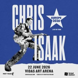 Крис Ајзак прв пат во Бугарија на 22 јуни - Грами номинираниот автор на Wicked Game на Vidas Art Arena во Софија