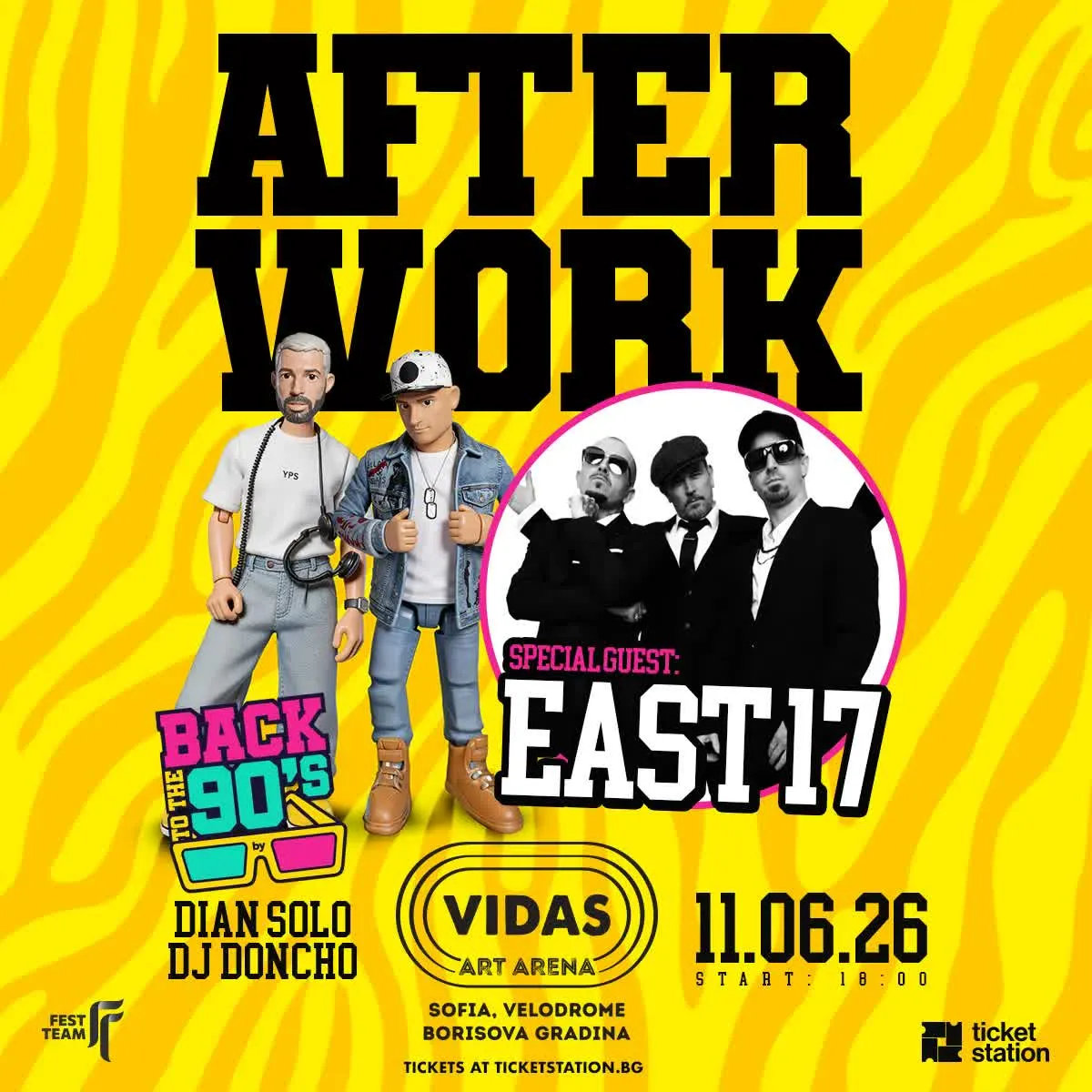 Ист 17 на Vidas Art Arena во Софија на 11 јуни - британските boyband легенди со Stay Another Day на AFTER WORK Back To The 90s