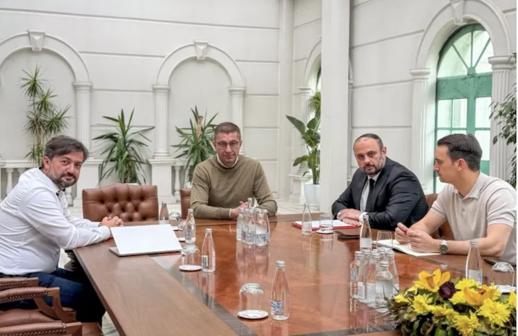 Mickoski and Gjorgjievski Meet on Capital Projects - Symbolism, Rhetoric, and Zero Concrete Dates