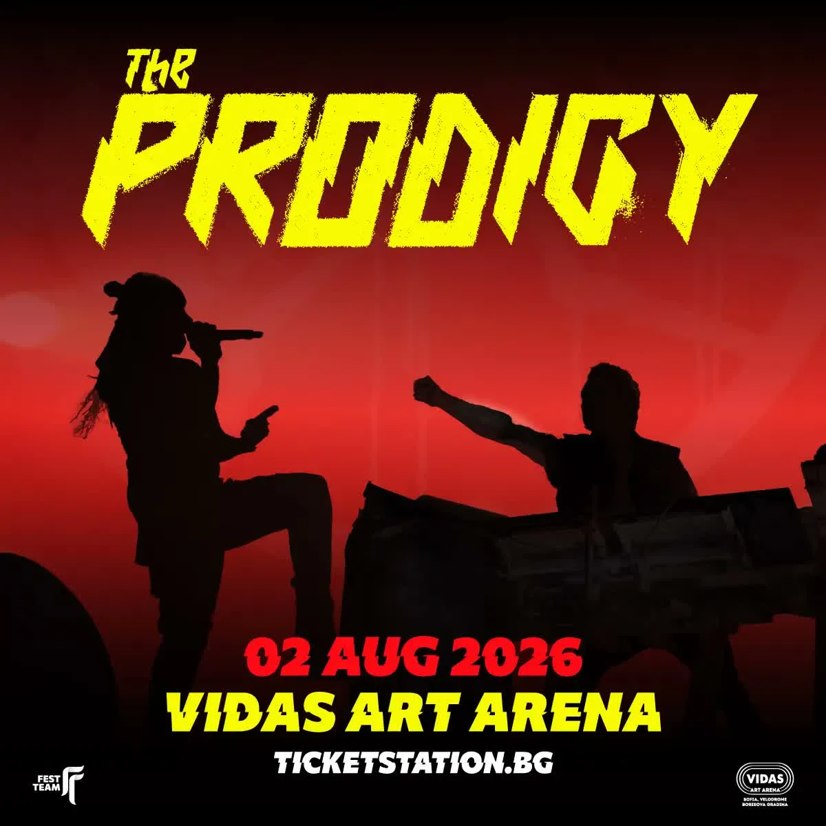Продижи на Vidas Art Arena во Софија на 2 август - британските електронски легенди со Firestarter и Smack My Bitch Up на отворен велодром