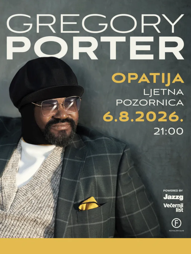 Грегори Портер во Опатија на 6 август - двократниот Греми добитник на Летната позорница