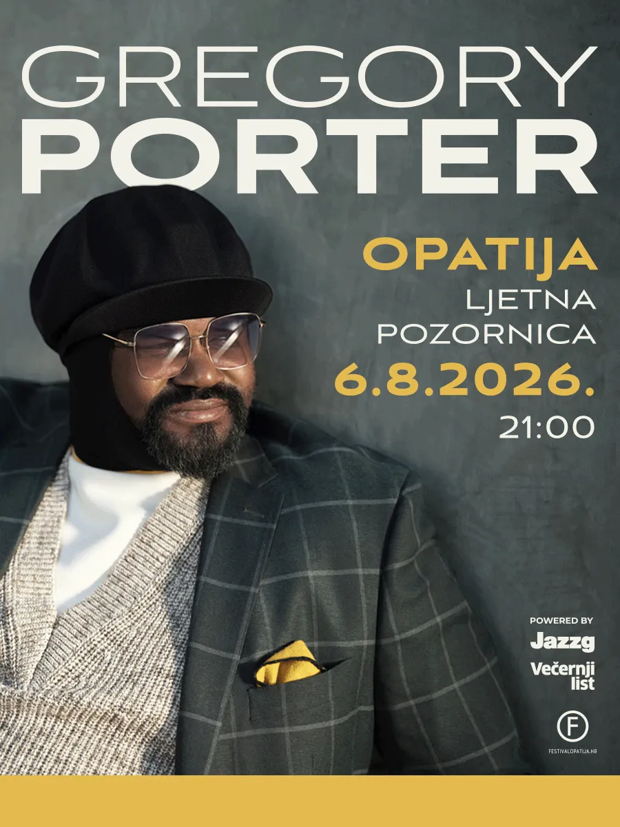 Грегори Портер во Опатија на 6 август - двократниот Греми добитник на Летната позорница