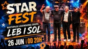 Леб и сол на Star Fest во Врњачка Бања на 26 јуни - легендите на македонскиот рок со Бело копче на иста сцена