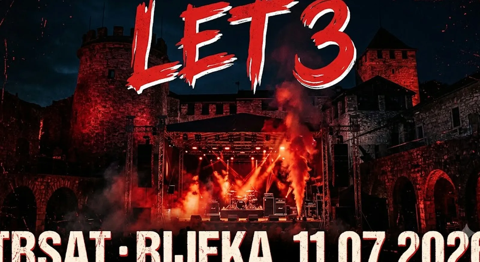 Лет 3 на Трсат во Риека на 11 јули - провокативните риечки рокери на Лето на Градини