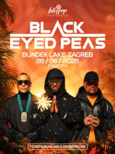 Black Eyed Peas првпат во Хрватска на 26 јуни - американската супергрупа на Бундек во Загреб, единствен настап во регионот