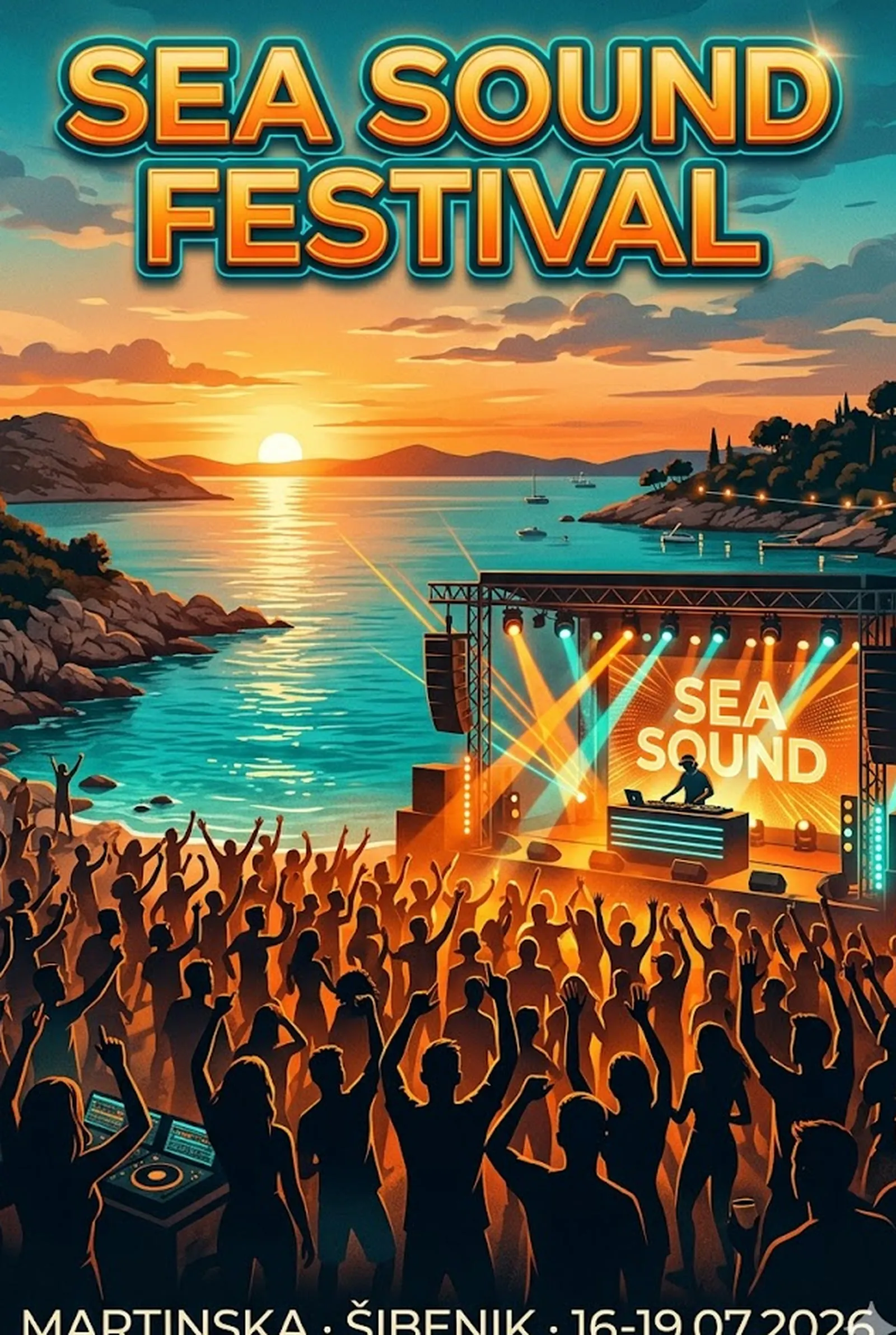 Sea Sound Festival кај Шибеник од 16 до 19 јули - четири дена електронска музика покрај морето на Мартинска