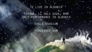 Кање Вест во Тирана на 11 јули - Ye со единствениот европски концерт за 2026 на стадионот Ер Албанија