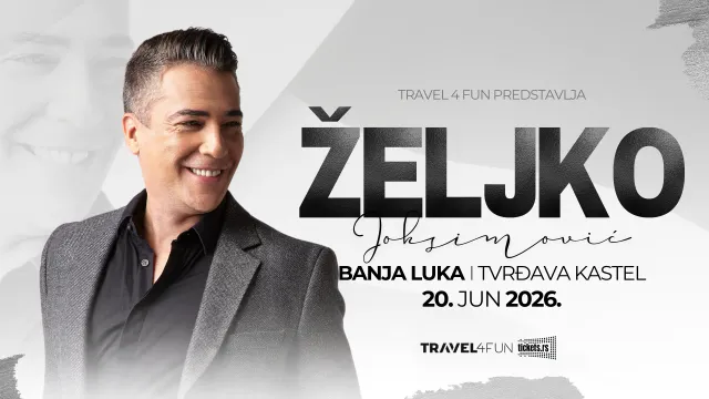 20 Haziran'da Banja Luka'da Željko Joksimović - iki kez Eurovision'a katılan isim Vrbas üzerindeki Kastel Kalesi'nde