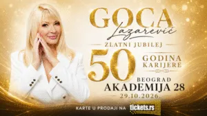 Гоца Лазаревиќ во Академија 28 на 29 октомври - педесет години сцена и Видовдан што веќе никому не му припаѓа
