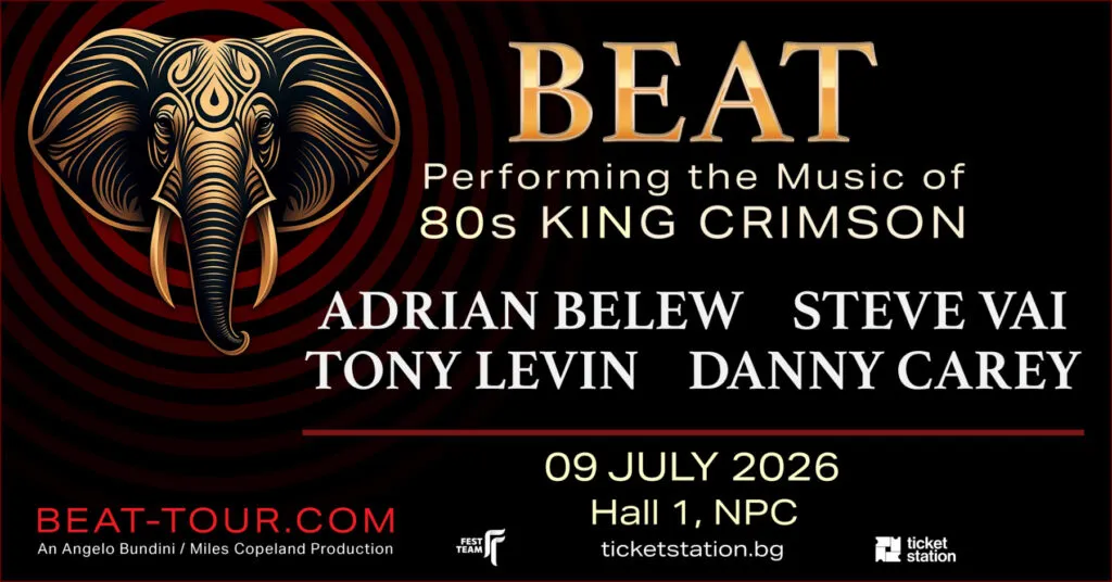 BEAT во Софија на 9 јули – Белу, Ваи, Левин и Кери ја свират музиката на King Crimson од осумдесеттите