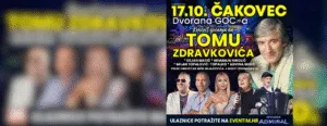 Концерт во чест на Тома Здравковиќ во Чаковец на 17 октомври - плејада изведувачи ги оживуваат песните на легендата