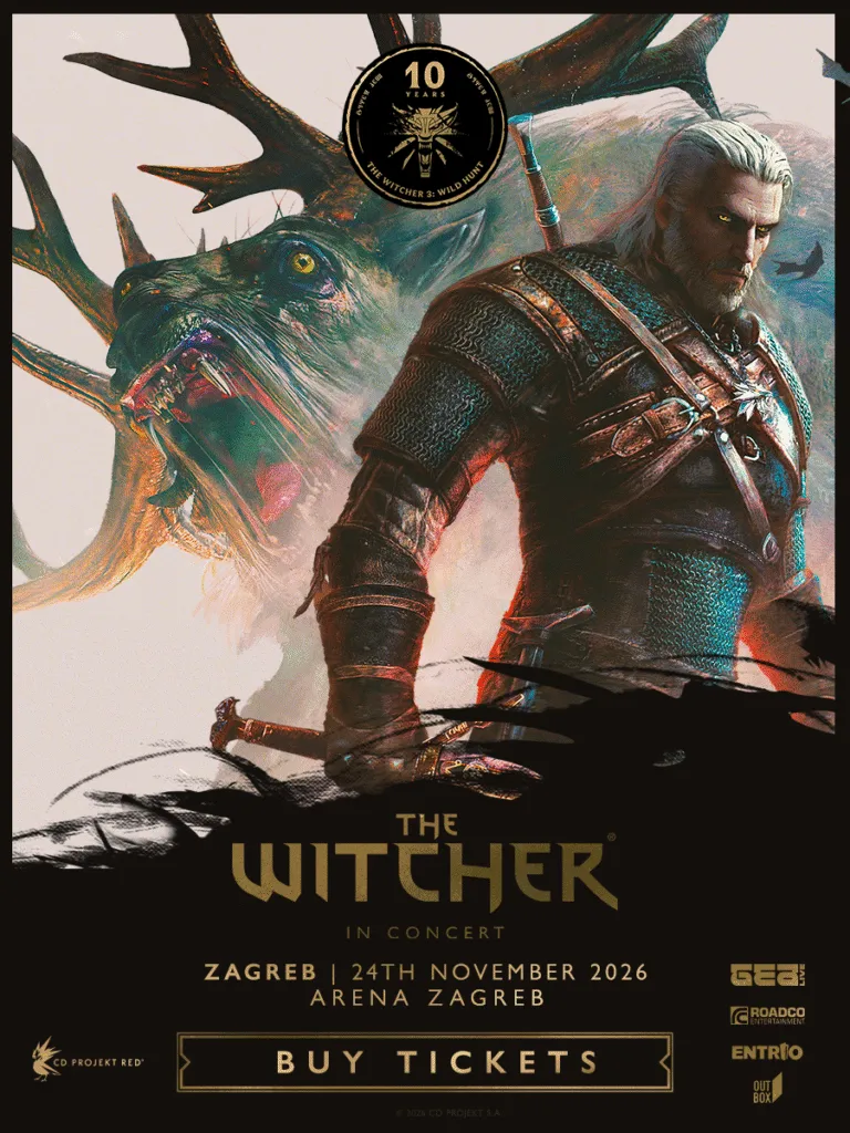 The Witcher in Concert во Арена Загреб на 24 ноември – имерзивен концерт со музиката од култната видеоигра