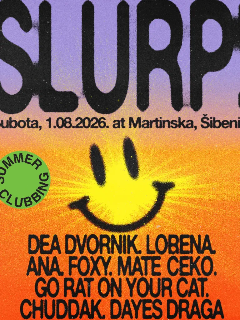 Slurp! Summer Clubbing на Мартинска кај Шибеник на 1 август – Деа Дворник и девет ди-џеи за ноќ на плес покрај морето