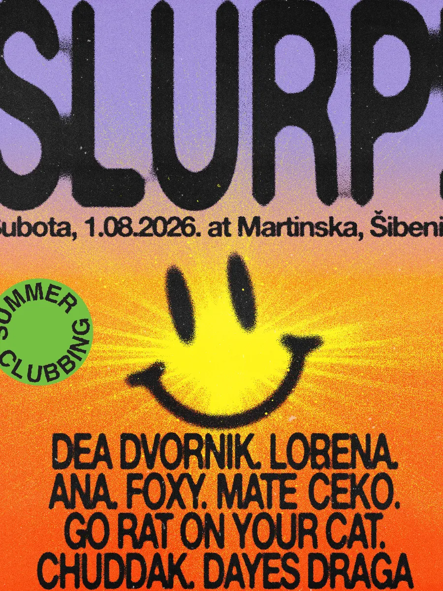 Slurp! Summer Clubbing на Мартинска кај Шибеник на 1 август - Деа Дворник и девет ди-џеи за ноќ на плес покрај морето