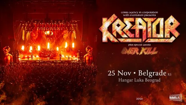 Kreator und Overkill in Belgrad am 25. November - zwei Thrash-Legenden auf einer Bühne im Hangar