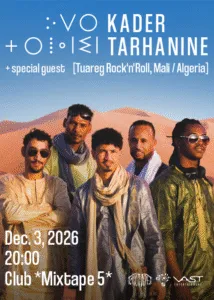 Кадер Тарханине во Mixtape 5 во Софија на 3 декември - пустинскиот блуз на Туарезите од Сахара за прв пат во бугарската престолнина