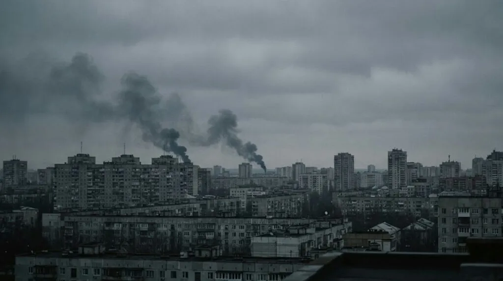 Русија ноќе го засипа Киев со ракети: 13 загинати, урната зграда, погоден и хотел во центарот