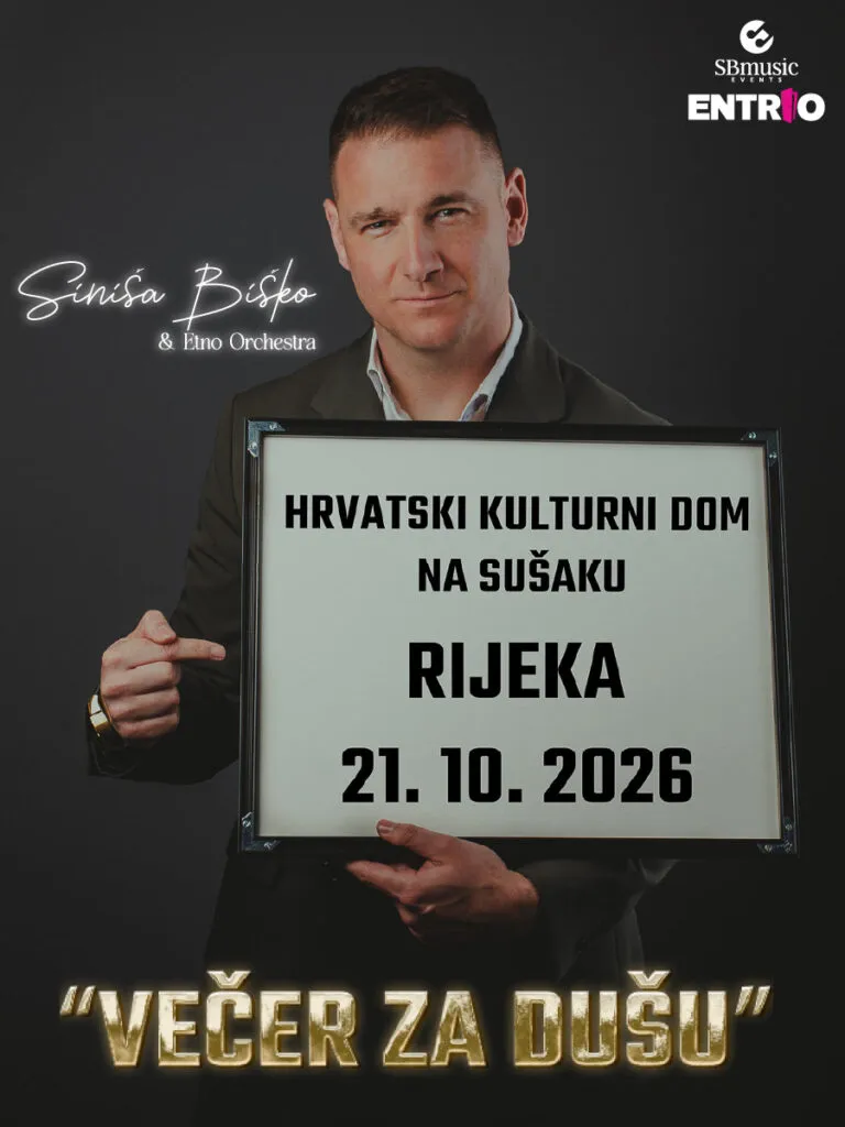 Синиша Бишко и Етно оркестар во Риека на 21 октомври - хармоникашот што собра 50 хармоникаши на сцената на Лисински