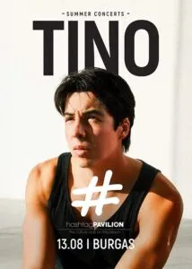 Тино во HashtagPAVILION во Бургас на 13 август 2026 - најдлабокиот бас глас во бугарскиот поп на плажа