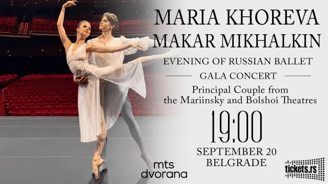 Maria Khoreva ve Makar Mihalkin 20 Eylül'de Belgrad'daki mts dvorana'da - Mariinski ile Bolşoy'un ilk isimleri aynı sahnede