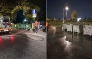 „Комунална хигиена“ вели дека мие секојдневно, Скопјани качуваат фотографии од баричките