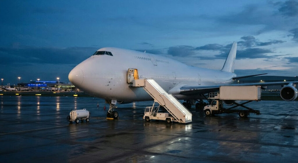 Трамп се качи во Air Force One пред камерите, па го однесоа со возило за достава храна