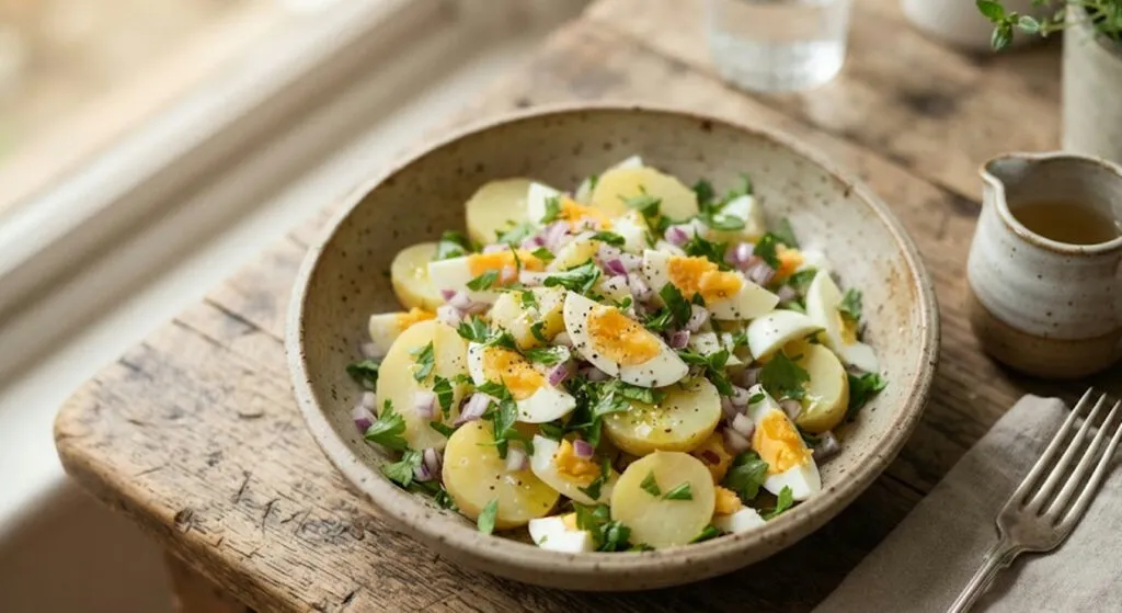 Компирова салата што има вкус низ целиот залак: разликата е една одлука за тоа кога се зачинува
