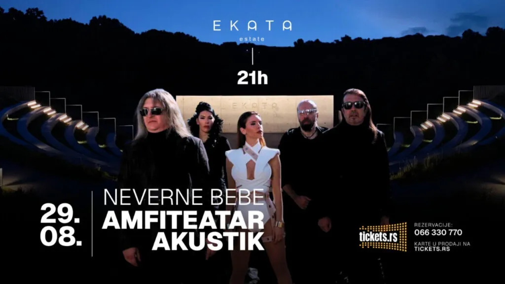 Neverne Bebe u amfiteatru Ekata Estatea 29. avgusta - akustično veče benda sa 1.800 nastupa iza sebe