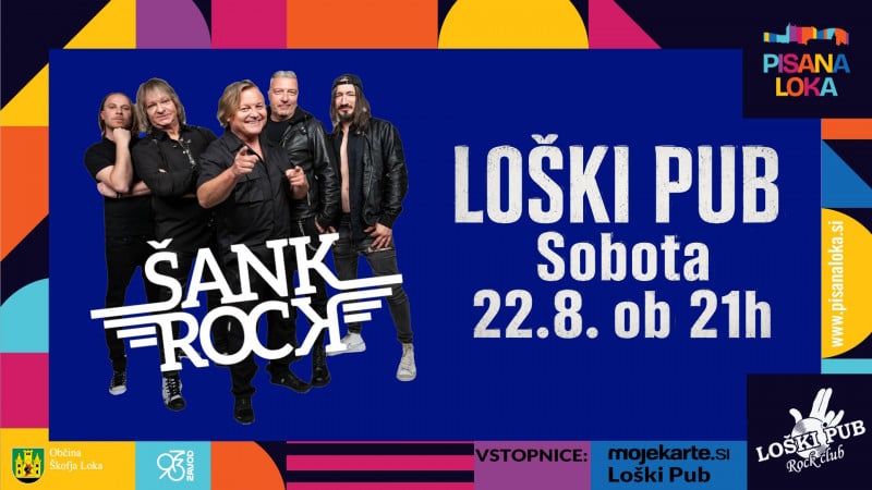 Šank Rock u Loškom pabu u Škofjoj Loki 22. avgusta - četiri decenije slovenačkog roka u malom prostoru, po prvi put