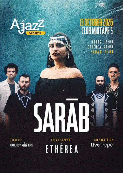 Sarab u Mixtape 5 u Sofiji 13. oktobra - francusko-sirijski sastav koji spaja arapsku poeziju i postpank