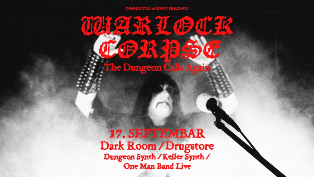 17 Eylül'de Belgrat'ta Drugstore'da Warlock Corpse - Kazakistan'dan, kasete kaydedilmiş ve tek kişi tarafından icra edilen dungeon synth