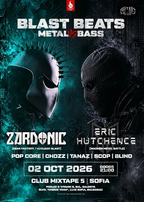 2 Ekim'de Sofya'da Zardonic - metal ile drum and bass'i birleştiren Venezuelalı Mixtape 5'te