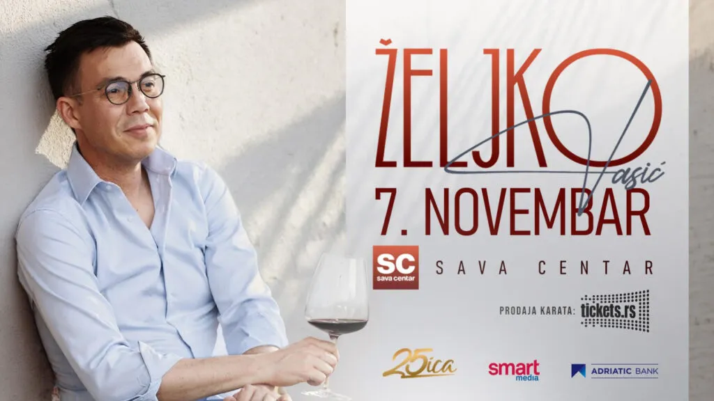 7 Kasım'da Sava Centar'ın Mavi Salonu'nda Željko Vasić - Belgrat kulüplerinden kendi salonuna