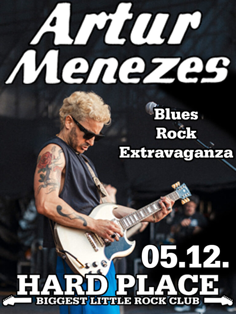 Arthur Menezes 5 Aralık'ta Zagreb'de Hard Place'te - Eric Clapton'ın Crossroads festivalinden Brezilyalı blues gitaristi