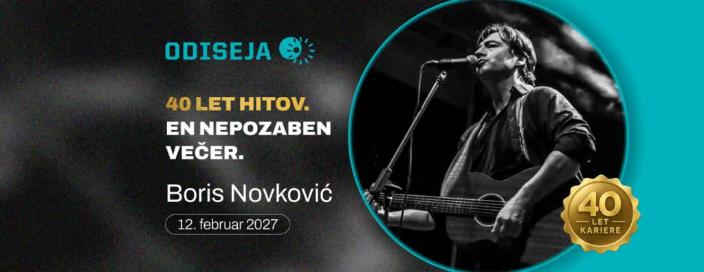 Борис Новковиќ во Одисеја во Љубљана на 12 февруари 2027 – најголемиот концерт на хрватскиот кантаутор пред словенечката публика