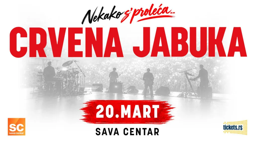 Crvena jabuka u Sava Centru u Beogradu 20. marta 2027 - sarajevska grupa nastavlja proslavu 40 godina