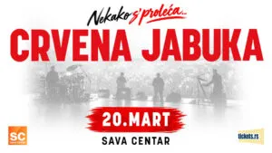 Црвена јабука во Сава Центар во Белград на 20 март 2027 - сараевската група ја продолжува прославата на 40 години