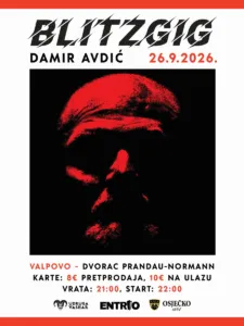 Дамир Авдиќ во дворецот Прандау-Норман во Валпово на 26 септември - тузланскиот кантаутор со гитара и четири романи