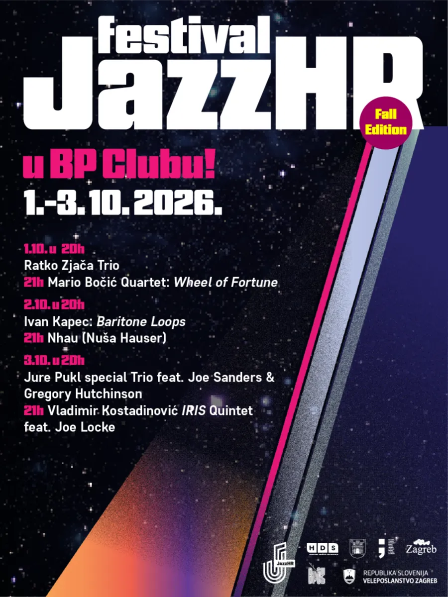 JazzHR фестивал во BP Club во Загреб од 1 до 3 октомври - шест концерти во три вечери во култниот загрепски џез клуб