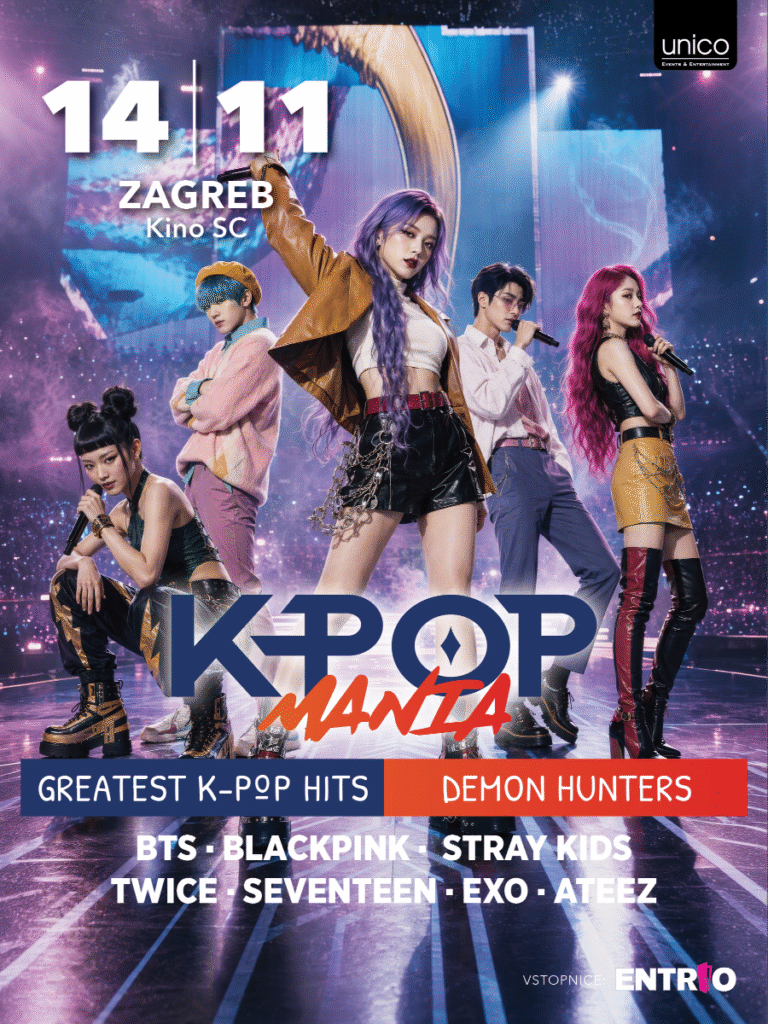 K-Pop Mania во Кино СЦ во Загреб на 14 ноември - BTS, Blackpink и Stray Kids во една вечер, но без ниту еден од нив на сцена