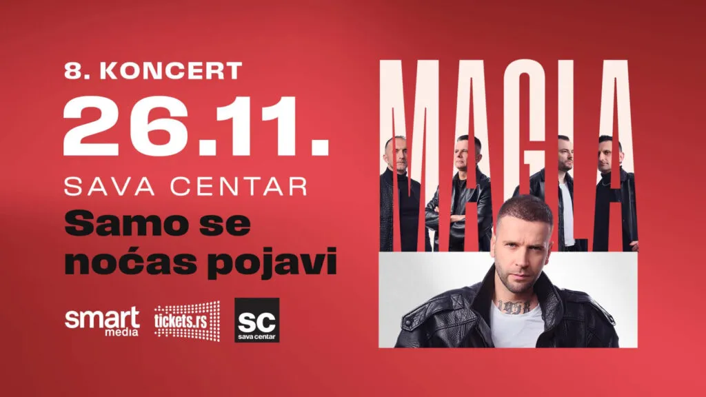 Magla Bend 26 Kasım'da Belgrad'da Sava Centar'da - bir yıldan kısa sürede aynı salonda sekizinci konser, sahne içinde sahne ile
