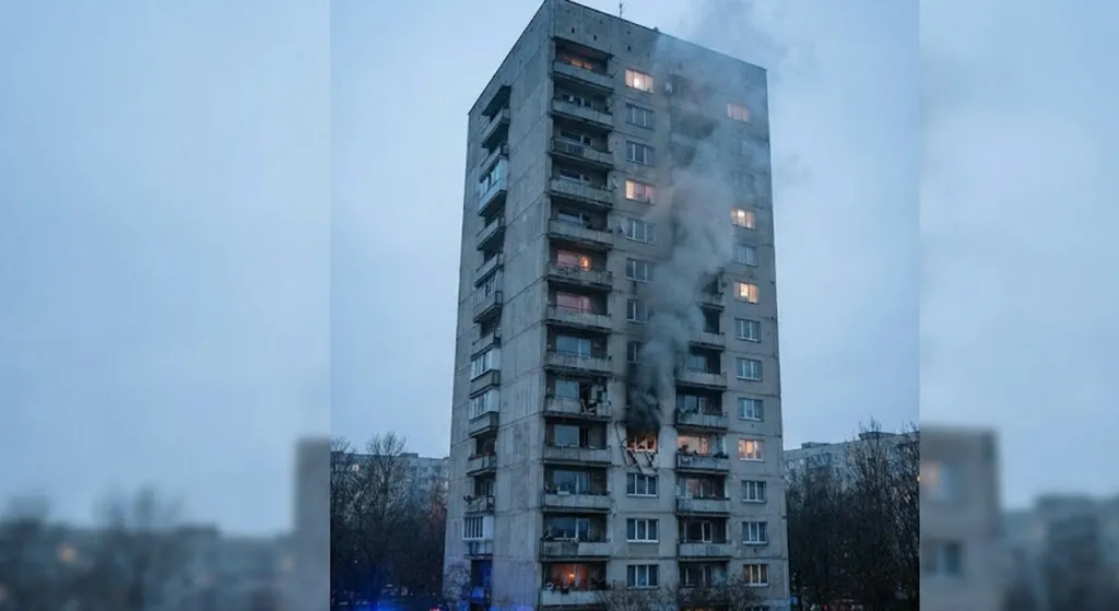 Нова ноќ на дронови над Украина: погодена зграда од 25 ката во Киев, гори медицински центар во Запорожје