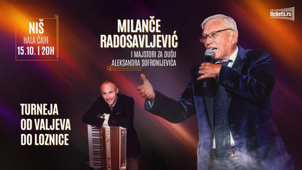 Milanče Radosavljević 15 Ekim'de Niş'te Hala Čair'de - seyircinin seçtiği turne Sırbistan'ın güneyine gidiyor