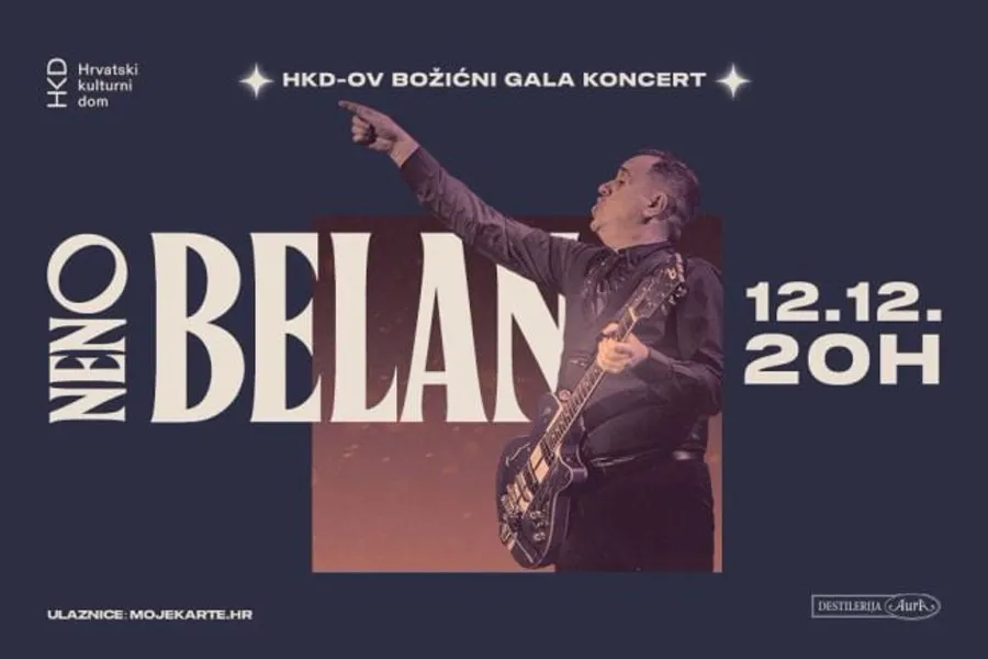 Neno Belan 12 Aralık'ta Rijeka'da HKD na Sušaku'da - Đavoli'nin eski vokalisti Noel gala konserinde