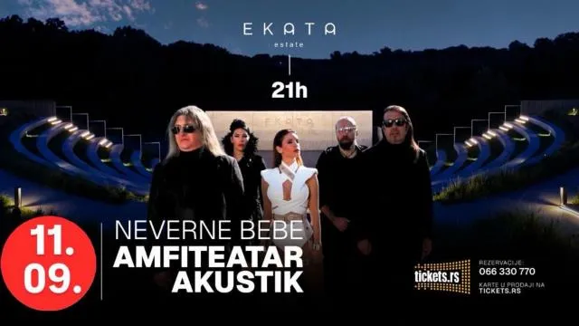 Неверне Бебе акустично во амфитеатарот на Еката Естејт на 11 септември – бендот што одржа 147 концерти во една година