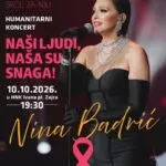 Нина Бадриќ во ХНК Иван пл. Зајц во Риека на 10 октомври - целиот приход оди за жени заболени од рак на дојка