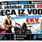 Деца из воде во Нова Запа Барка во Белград на 10 октомври - единствениот ЕКВ трибјут со истата постава како оригиналот